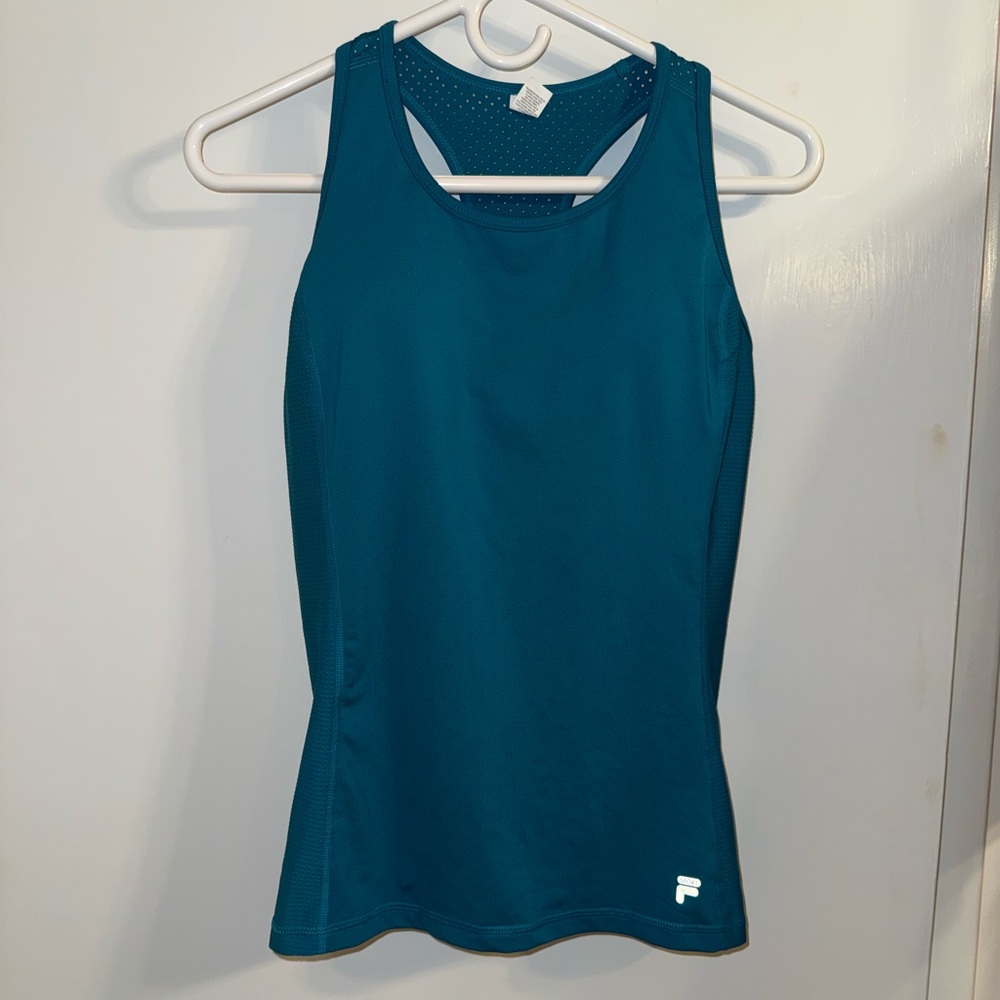 * Fila Teal Athletic Tank Top - medium